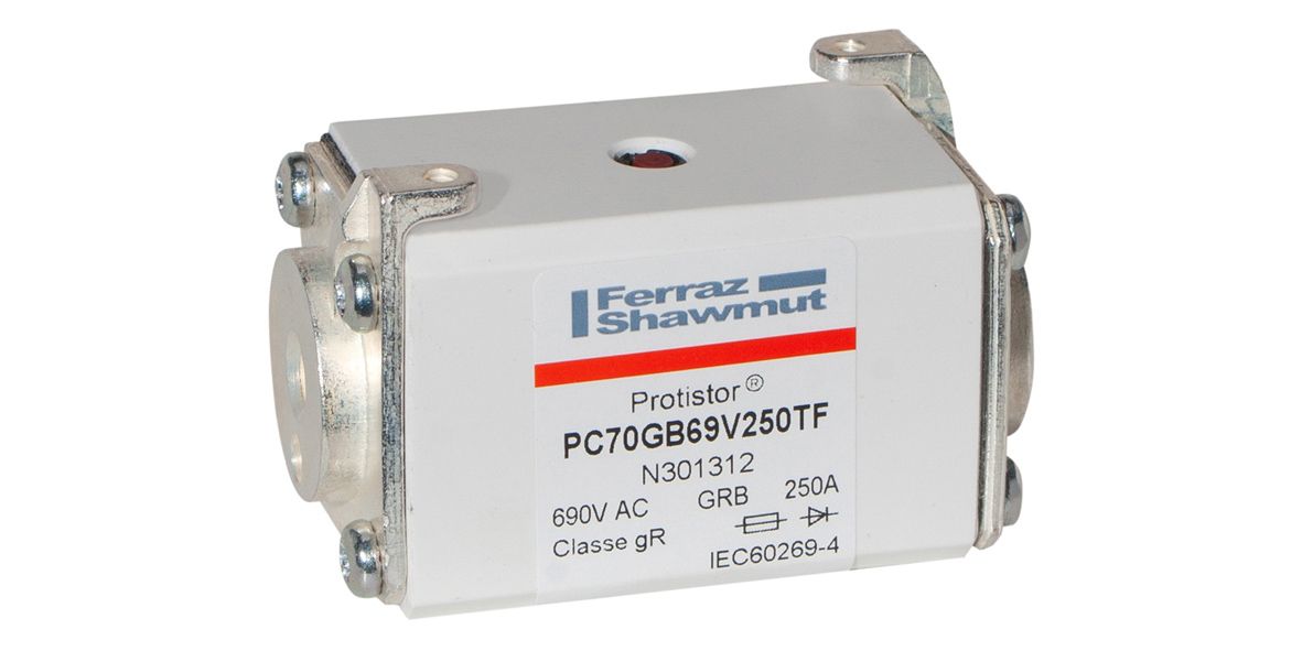 N301312 - Protistor SB fuse-link gR, 690VAC, size 70, 250A, TTF threaded terminals